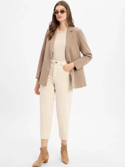 american vintage Damen 5-Pocket-Hose - Tineborow in sand