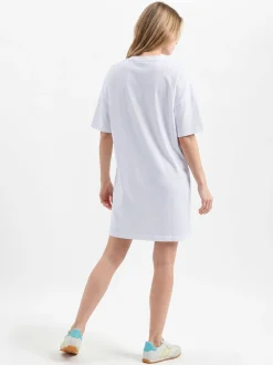 american vintage Damen Shirtkleid - Gixy in weiß