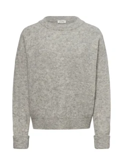 american vintage Damen Strickpullover mit Alpakaanteil - Vito in grau