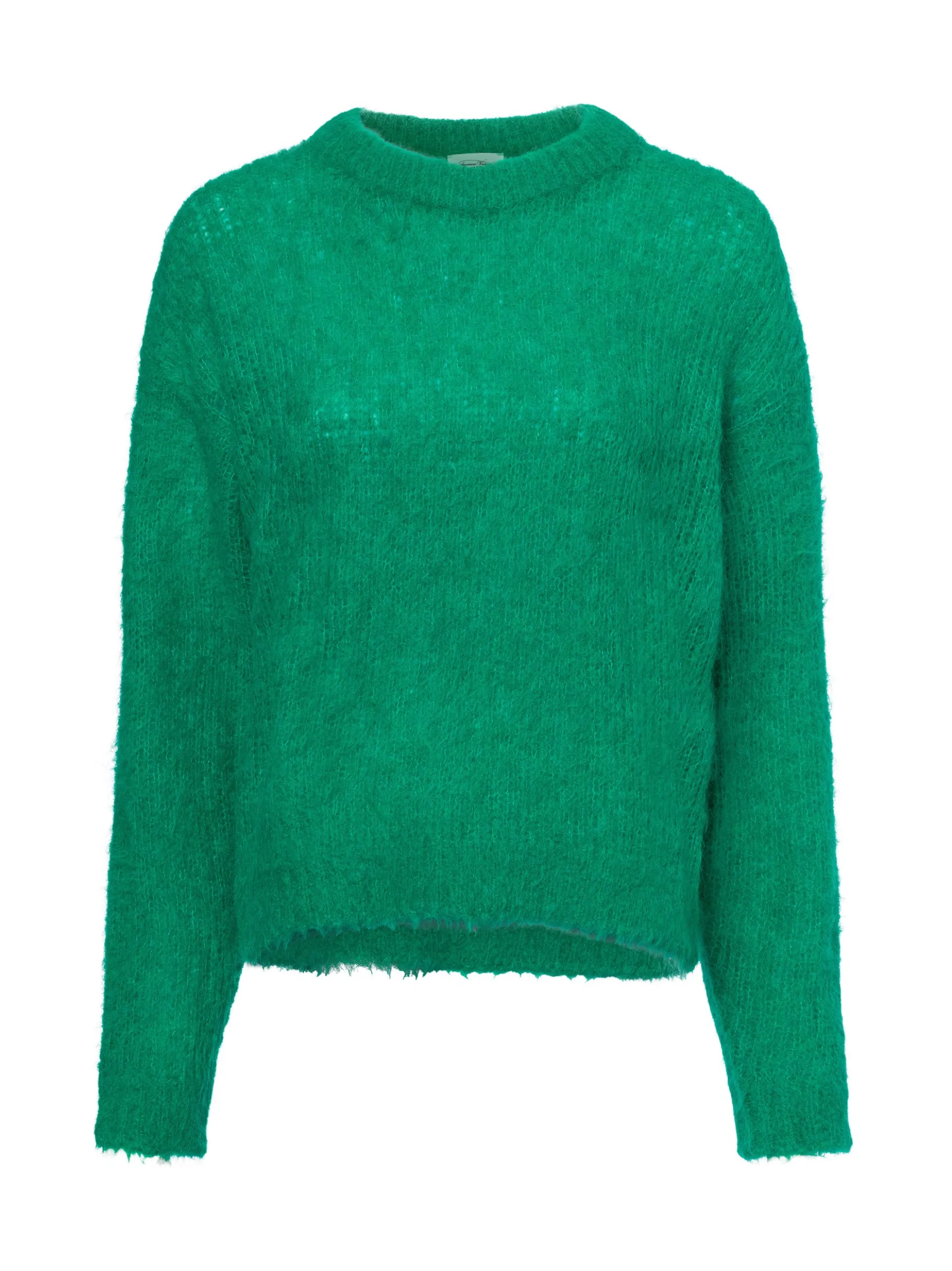 american vintage Damen Strickpullover mit Alpaka-Anteil - Bymi in grün