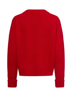 american vintage Damen Strickpullover mit Alpakaanteil - Vito in rot