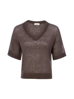 american vintage Damen Strickpullover in schoko