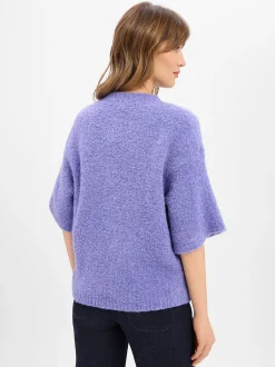 american vintage Damen Strickpullover mit Wolle und Alpaka - Zolly in flieder