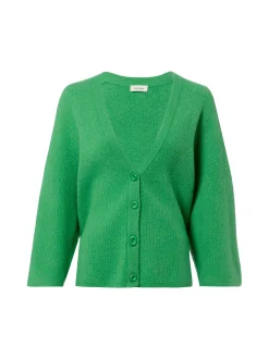 american vintage Damen Strickjacke mit Wolle - Damsville in grün