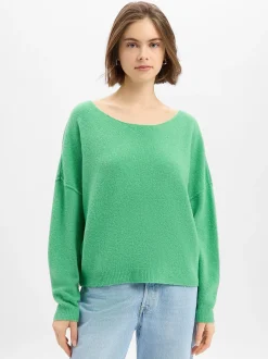 american vintage Damen Strickpullover mit Wollanteil - Damsville in grün