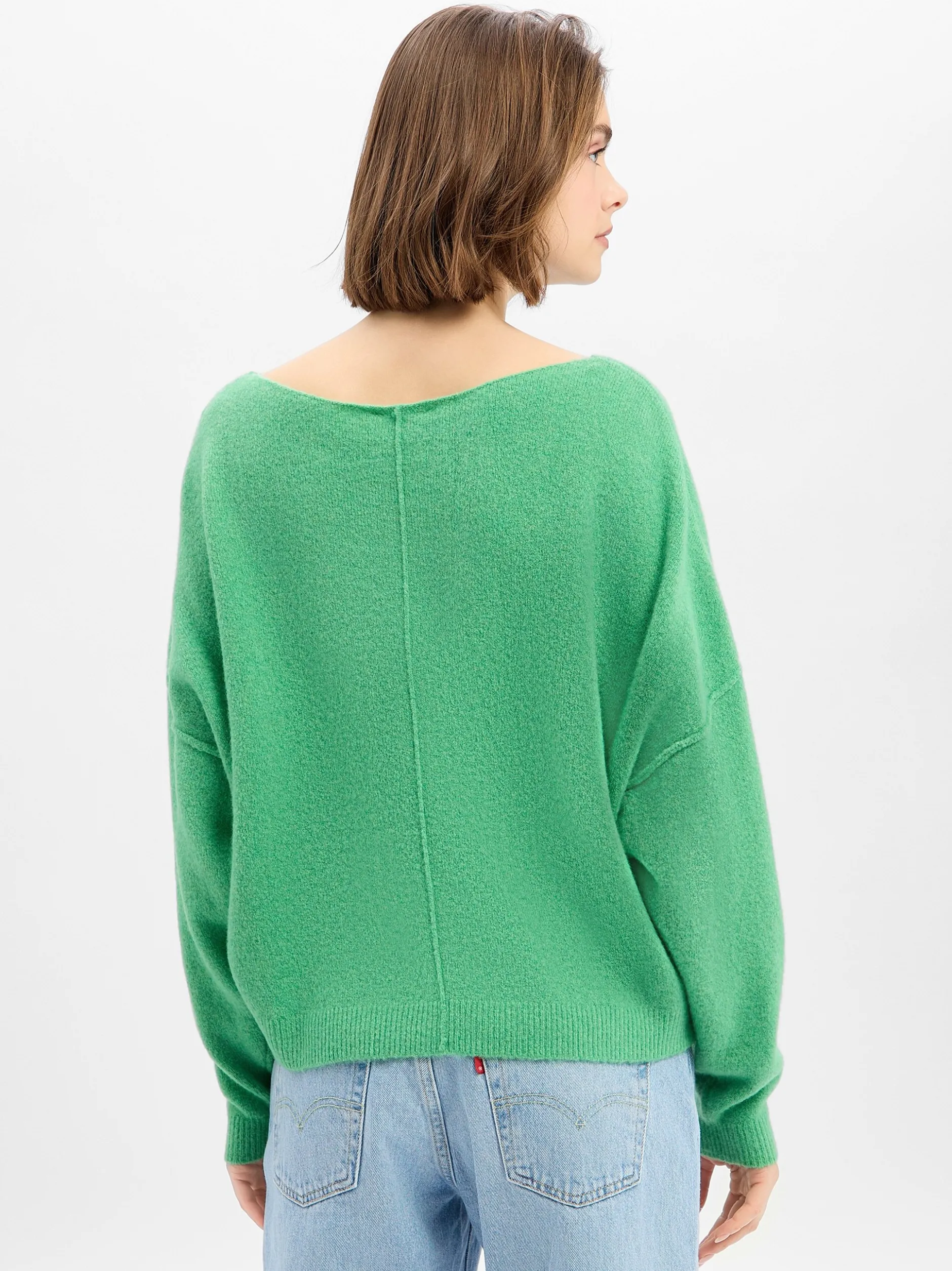 american vintage Damen Strickpullover mit Wollanteil - Damsville in grün