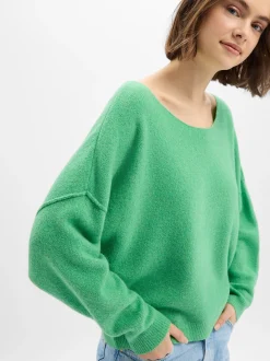 american vintage Damen Strickpullover mit Wollanteil - Damsville in grün