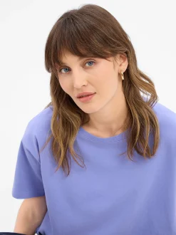 american vintage Damen T-Shirt - Fizvalley in flieder