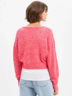 american vintage Damen Wollpullover - Nuggy in rot