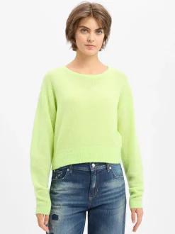 american vintage Damen Wollpullover - Nuggy in limone