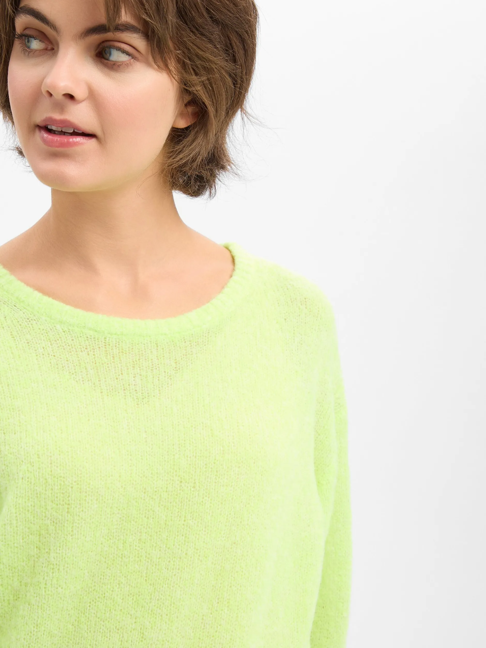 american vintage Damen Wollpullover - Nuggy in limone