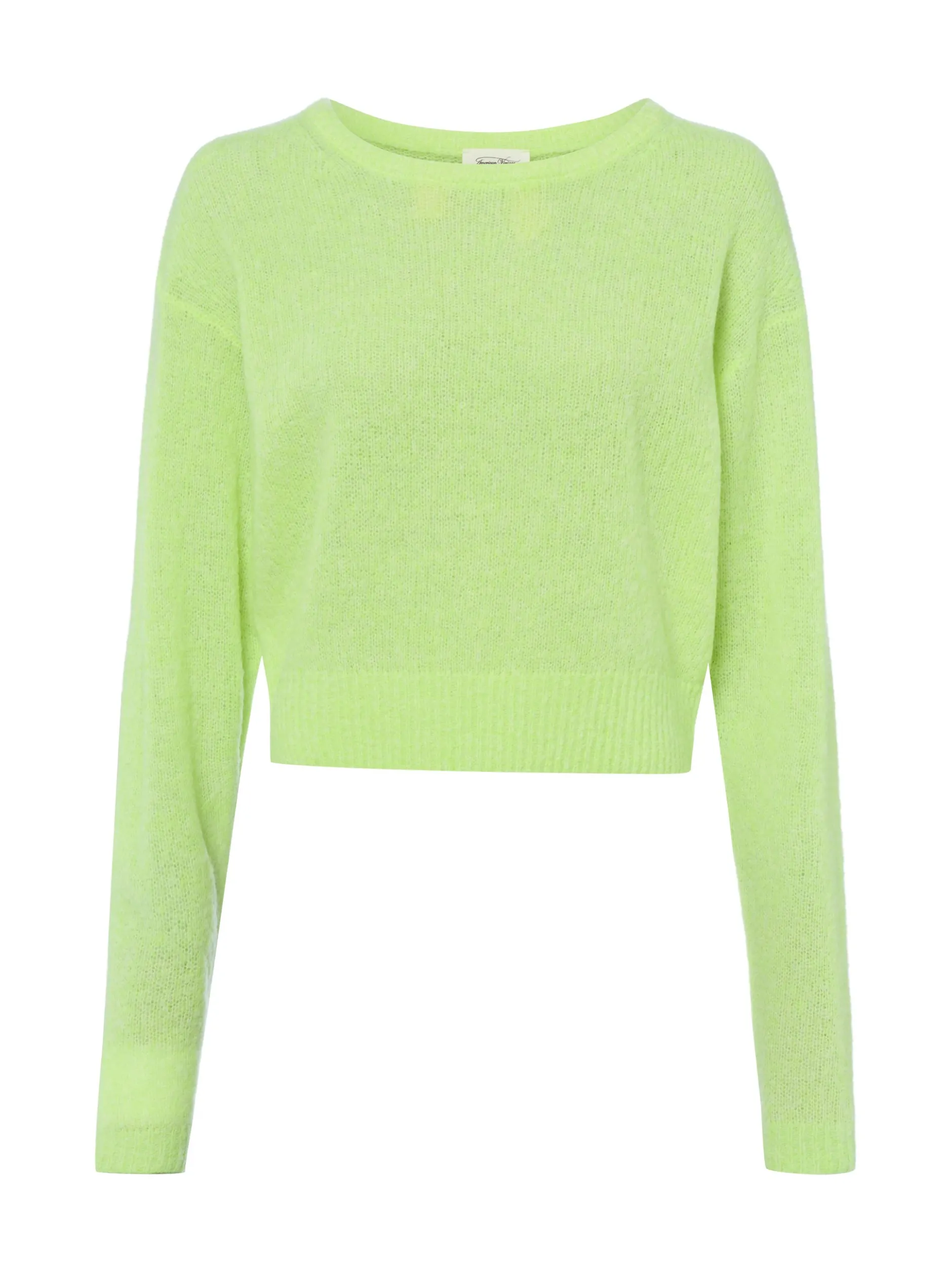 american vintage Damen Wollpullover - Nuggy in limone