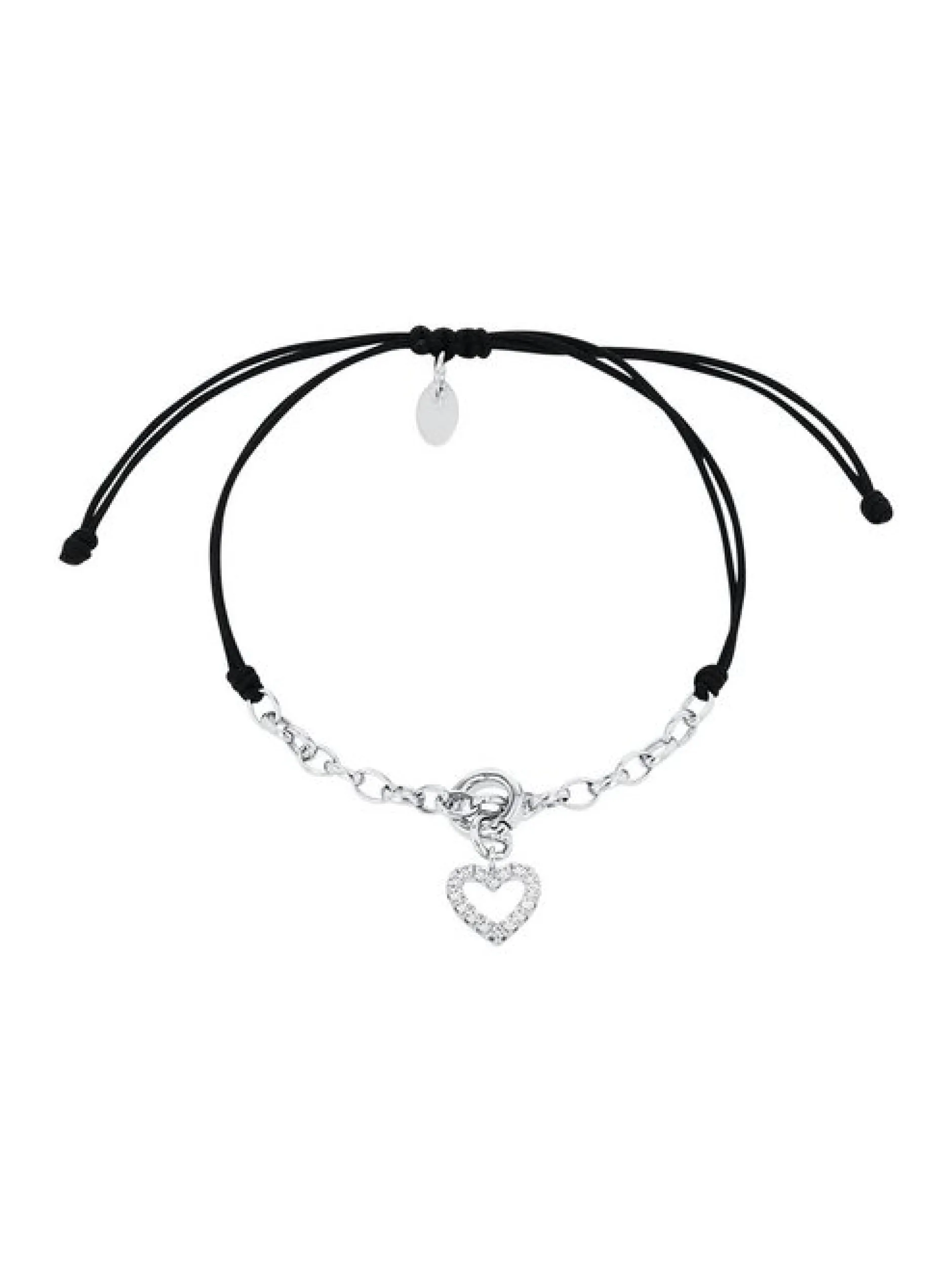 amor Damen Charmarmband in schwarz