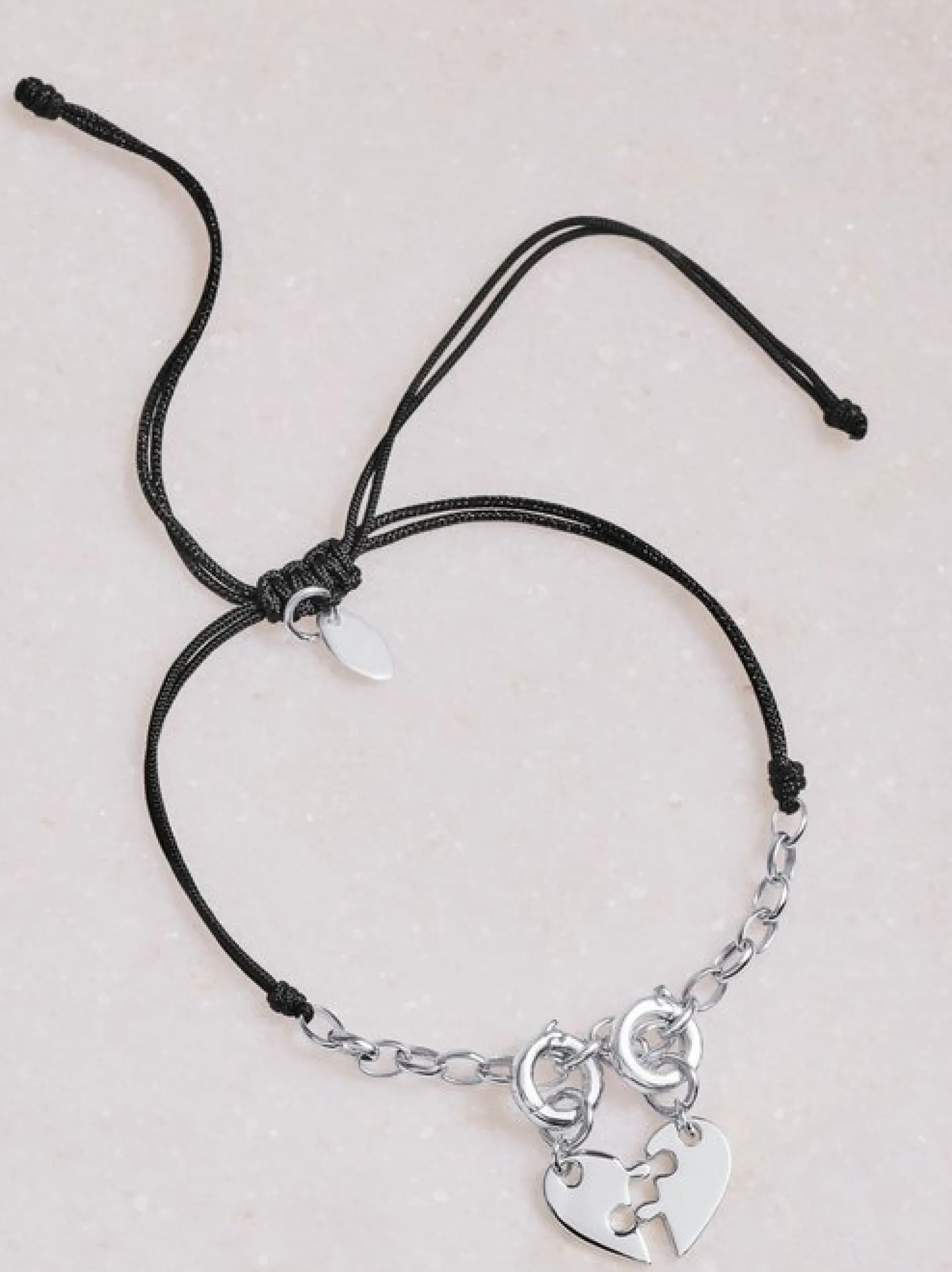 amor Damen Charmarmband in schwarz