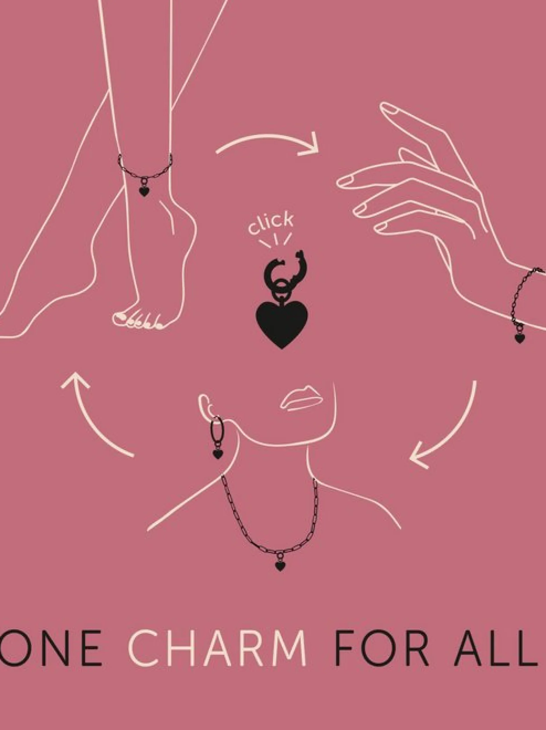 amor Damen Charm in lila