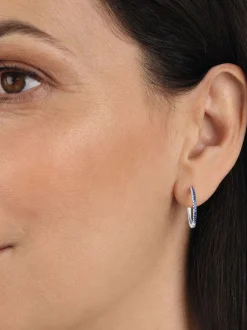 amor Damen Creolen in blau