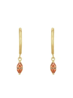 amor Damen Creolen in orange