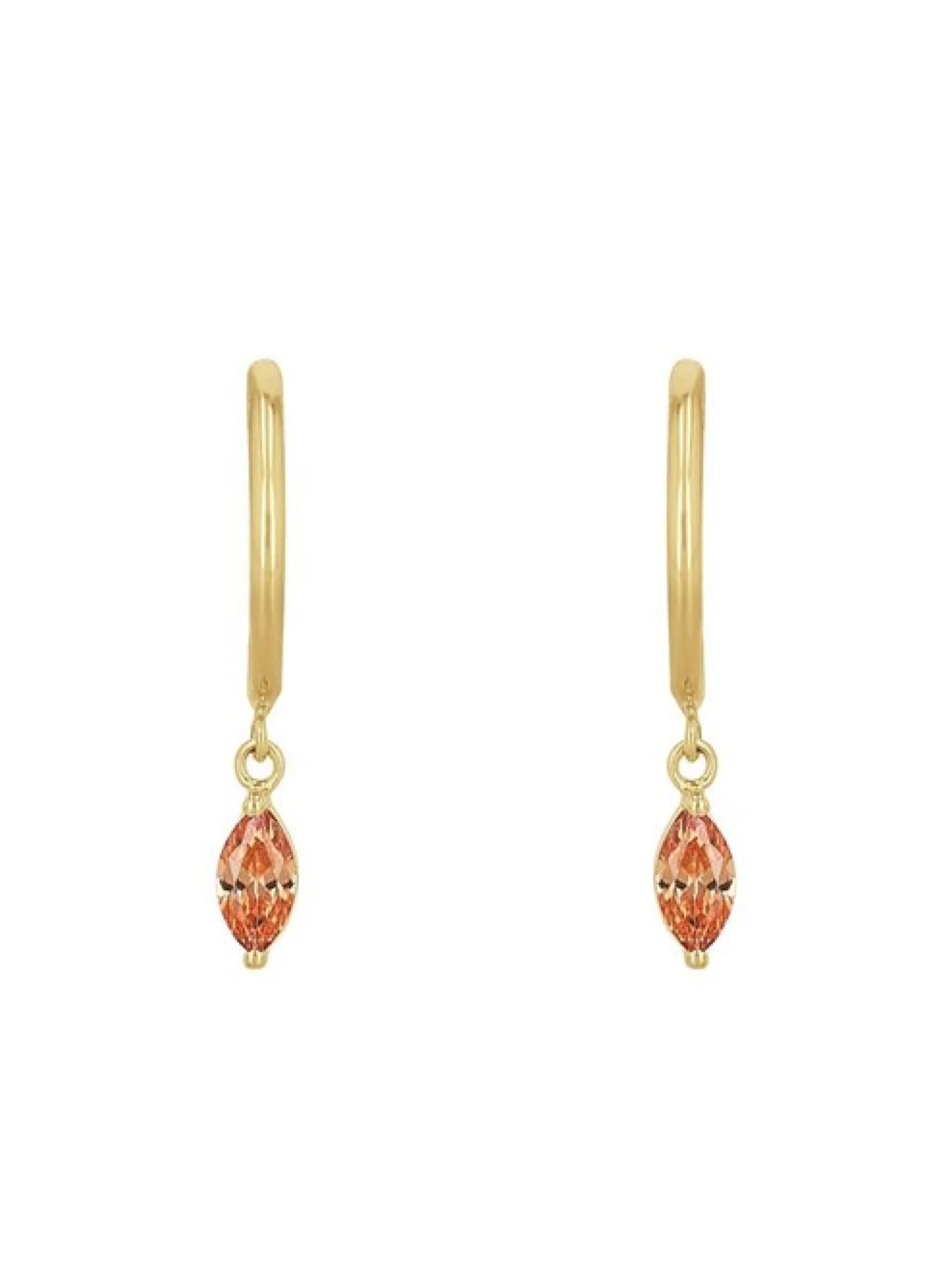 amor Damen Creolen in orange