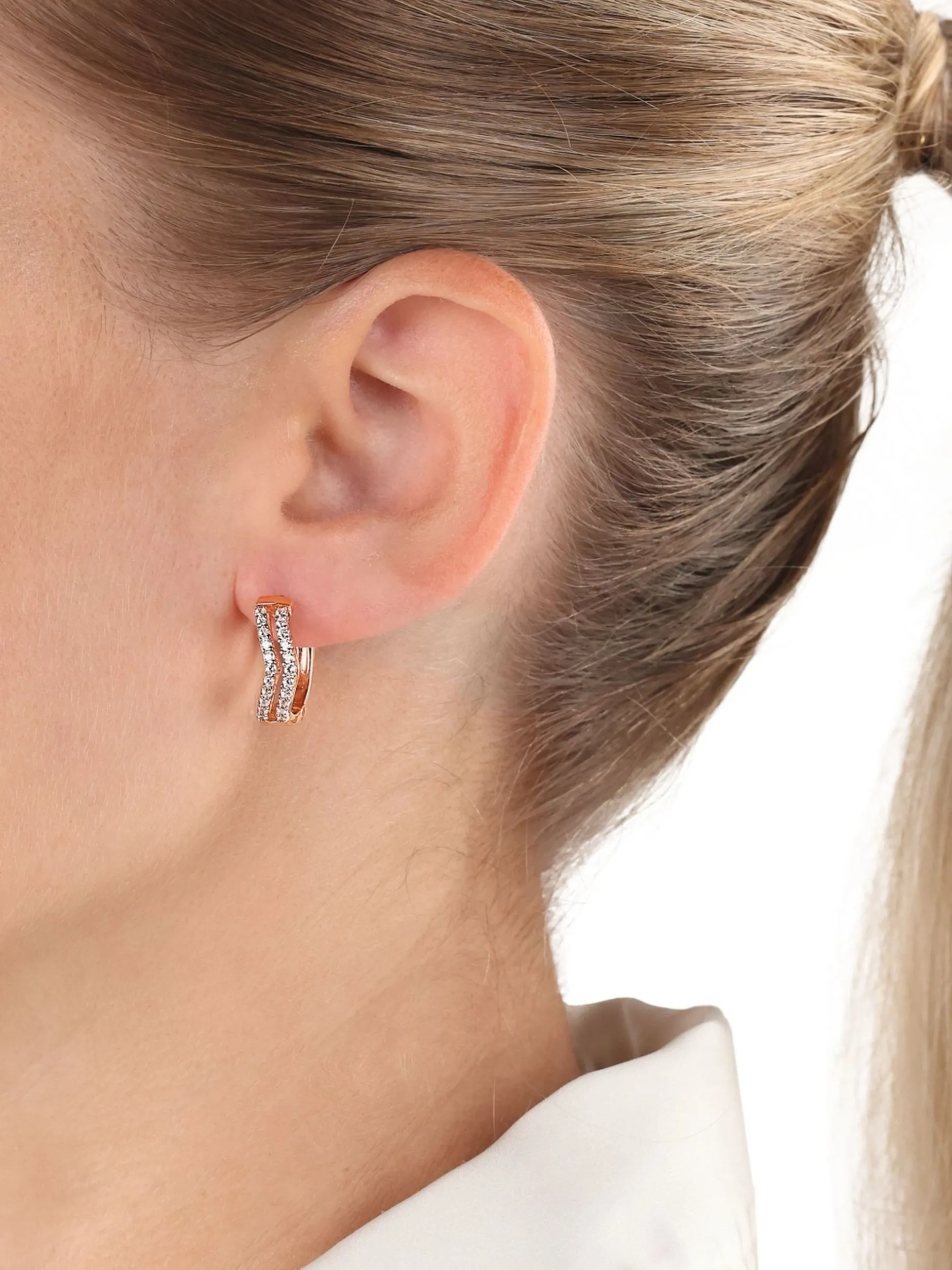 amor Damen Creolen in roségold