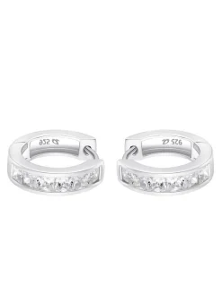 amor Damen Creolen in silber