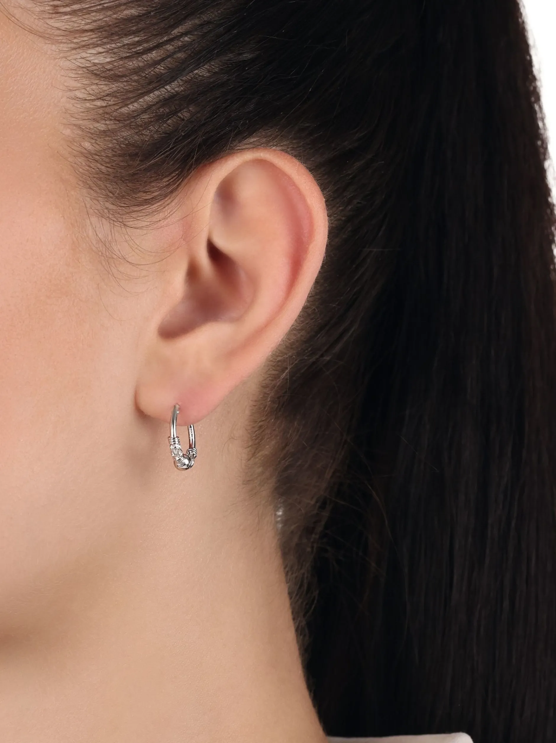 amor Damen Creolen in silber