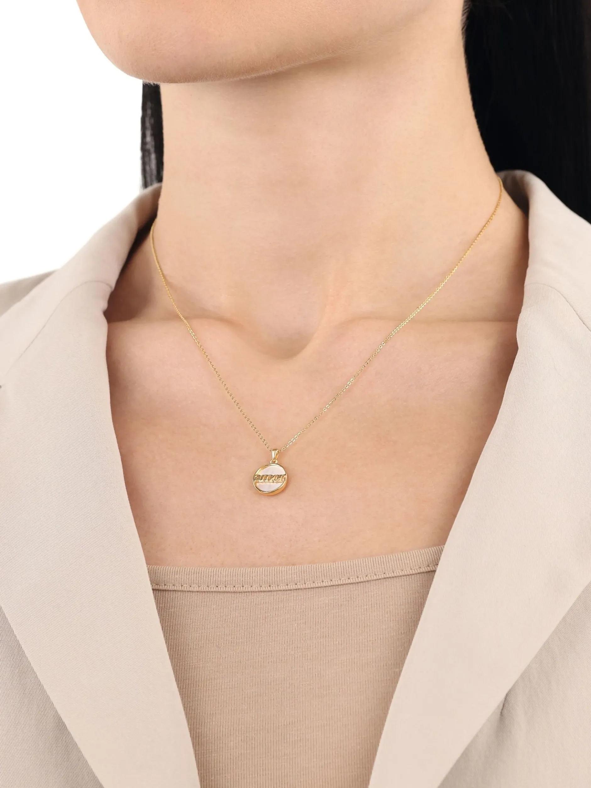 amor Damen Kette mit Anhänger in gold