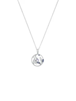 amor Damen Kette mit Anhänger in blau