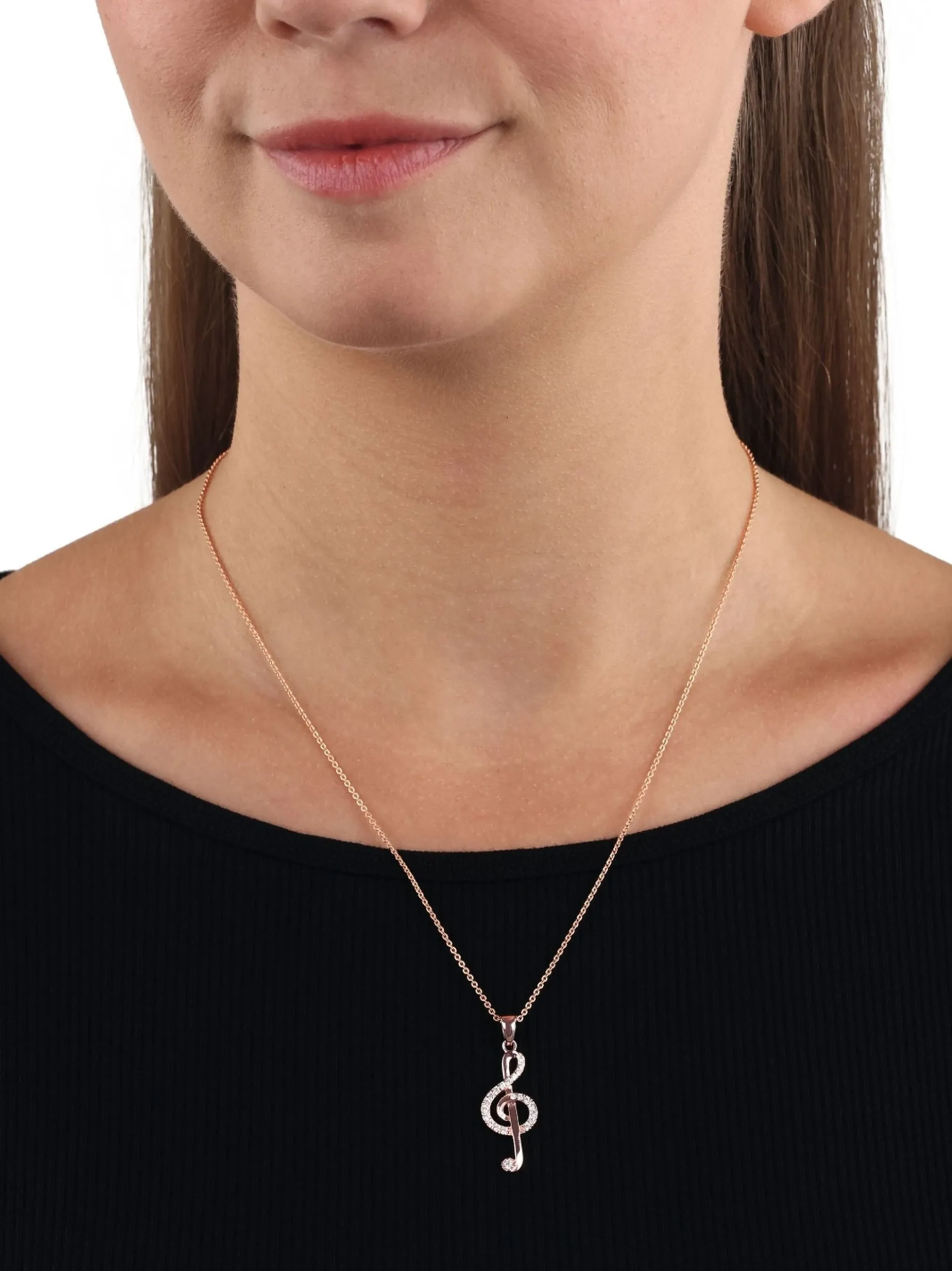 amor Damen Kette mit Anhänger in roségold