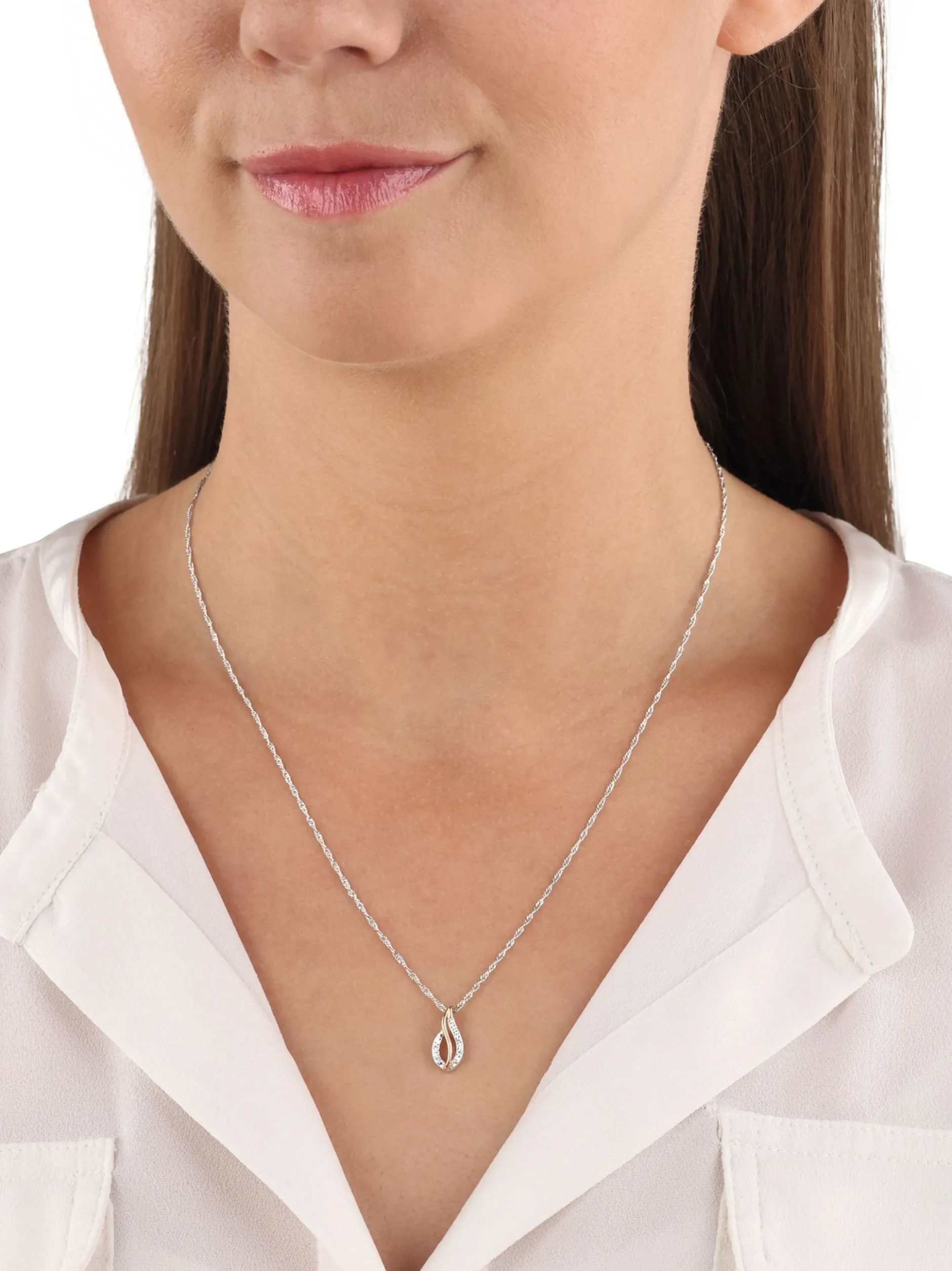 amor Damen Kette mit Anhänger in mehrfarbig