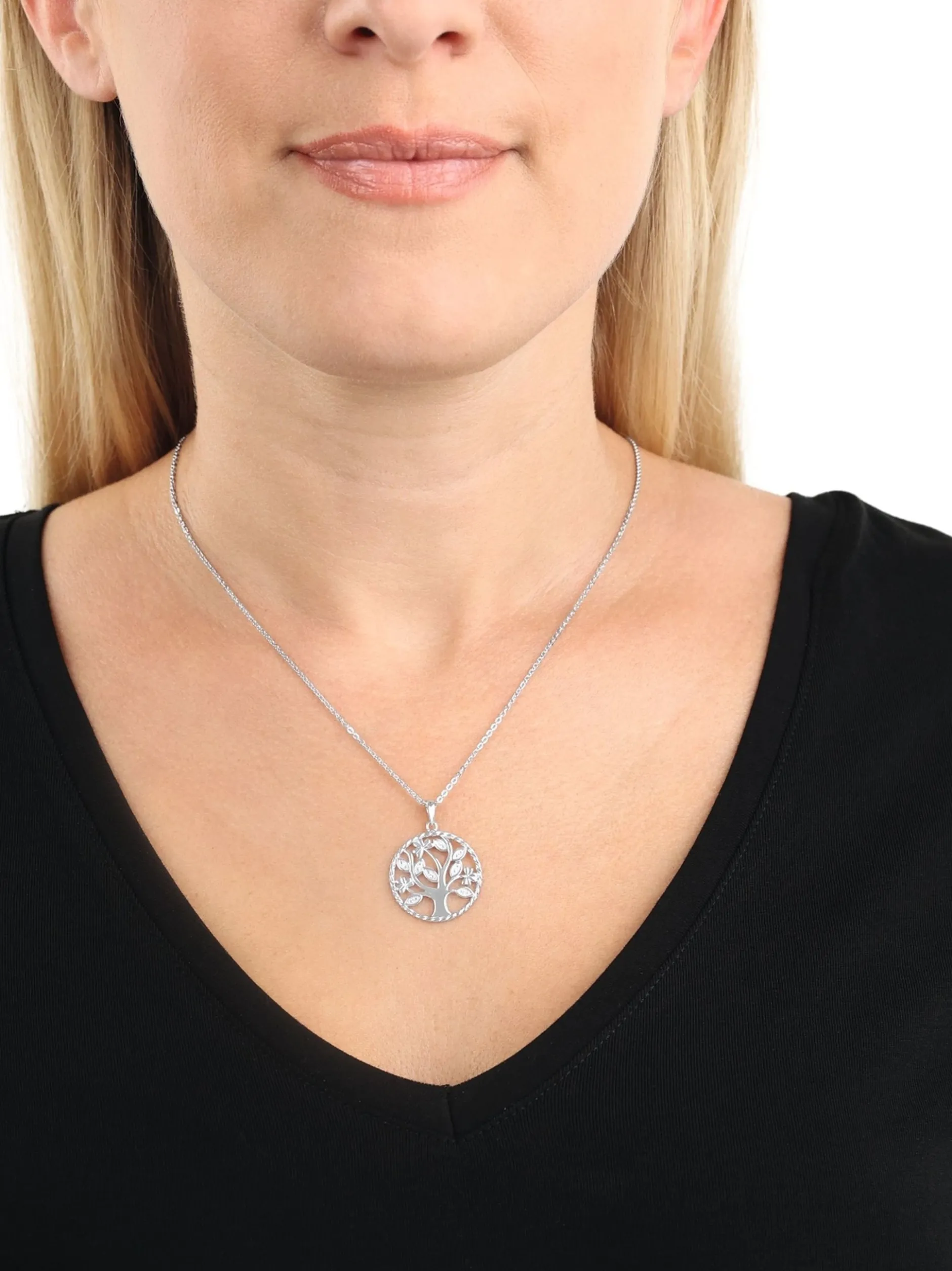 amor Damen Kette mit Anhänger in silber