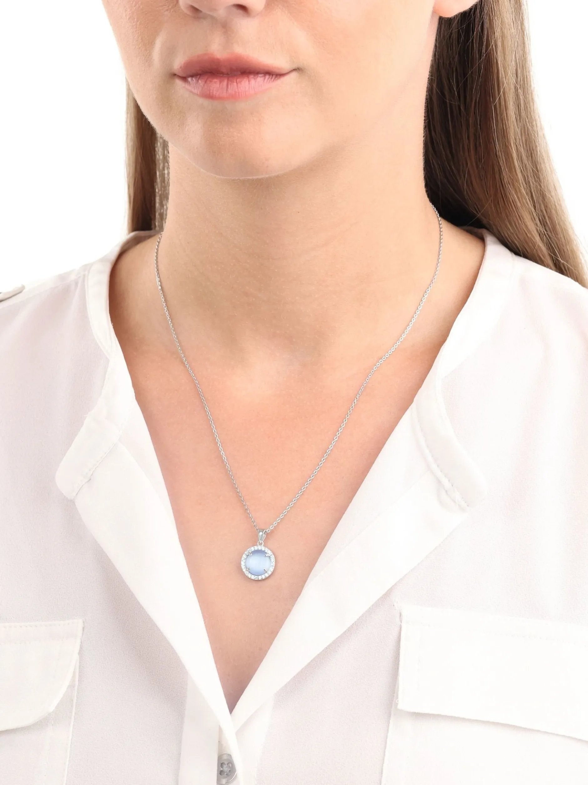 amor Damen Kette mit Anhänger in silber