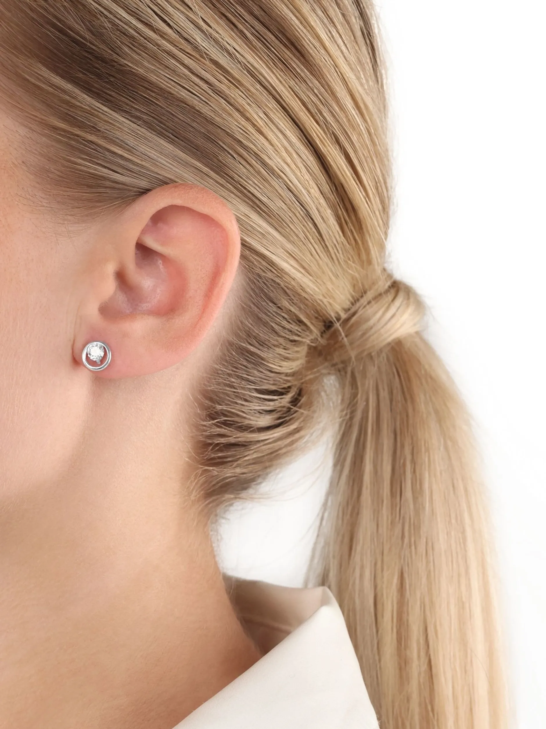 amor Damen Ohrstecker in silber