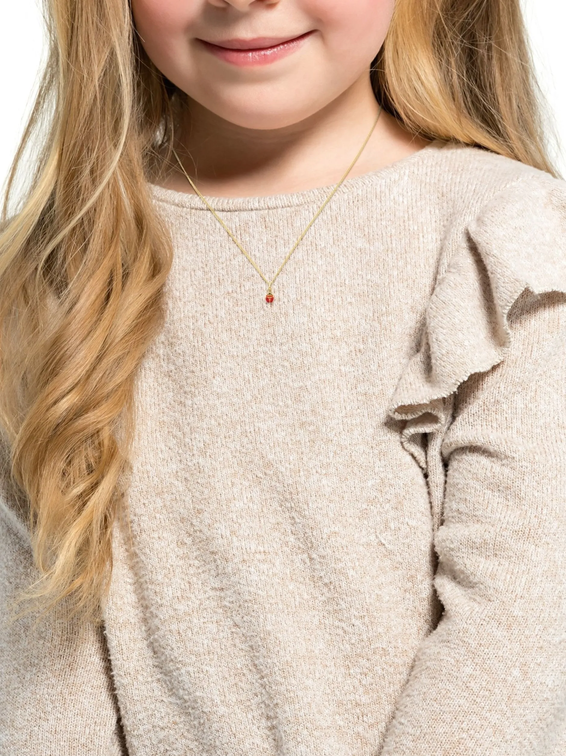 amor Mädchen Kette mit Anhänger in silber