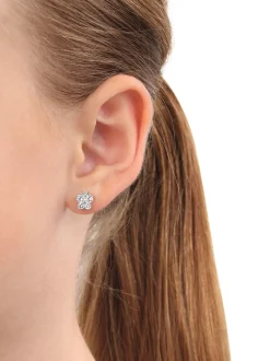 amor Mädchen Ohrstecker in silber
