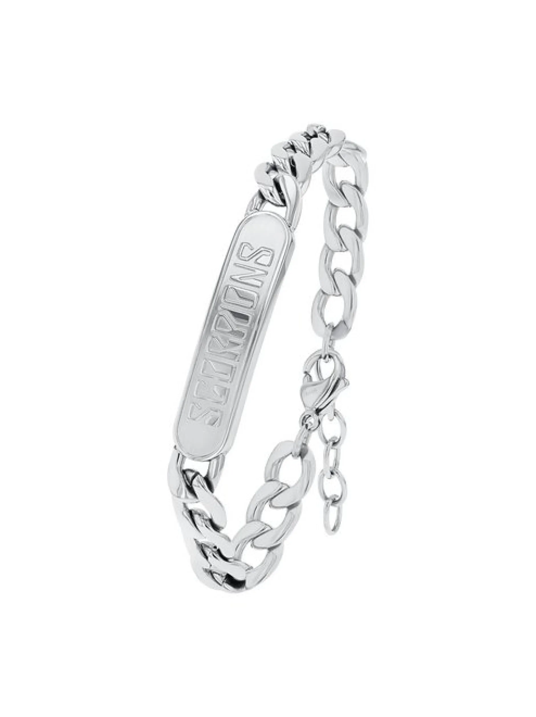 amor Unisex Identarmband in silber
