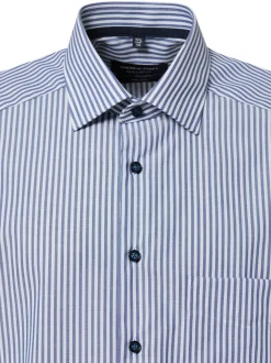 Andrew James Herren Businesshemd in indigo weiß