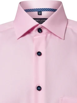 Andrew James Herren Businesshemd - Bügelfrei in rosa