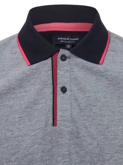 Andrew James Herren Poloshirt in marine - Ärmel: kurzarm