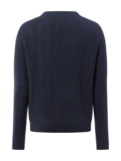 Andrew James Herren Pullover mit Cashmere-Anteil in marine