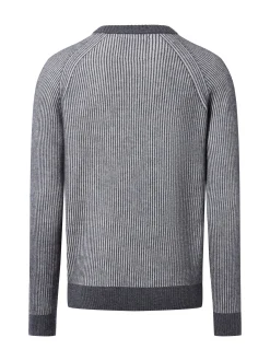 Andrew James Herren Pure Cashmere Pullover in grau hellgrau