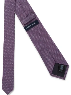 Andrew James Herren Seidenkrawatte in rosa marine
