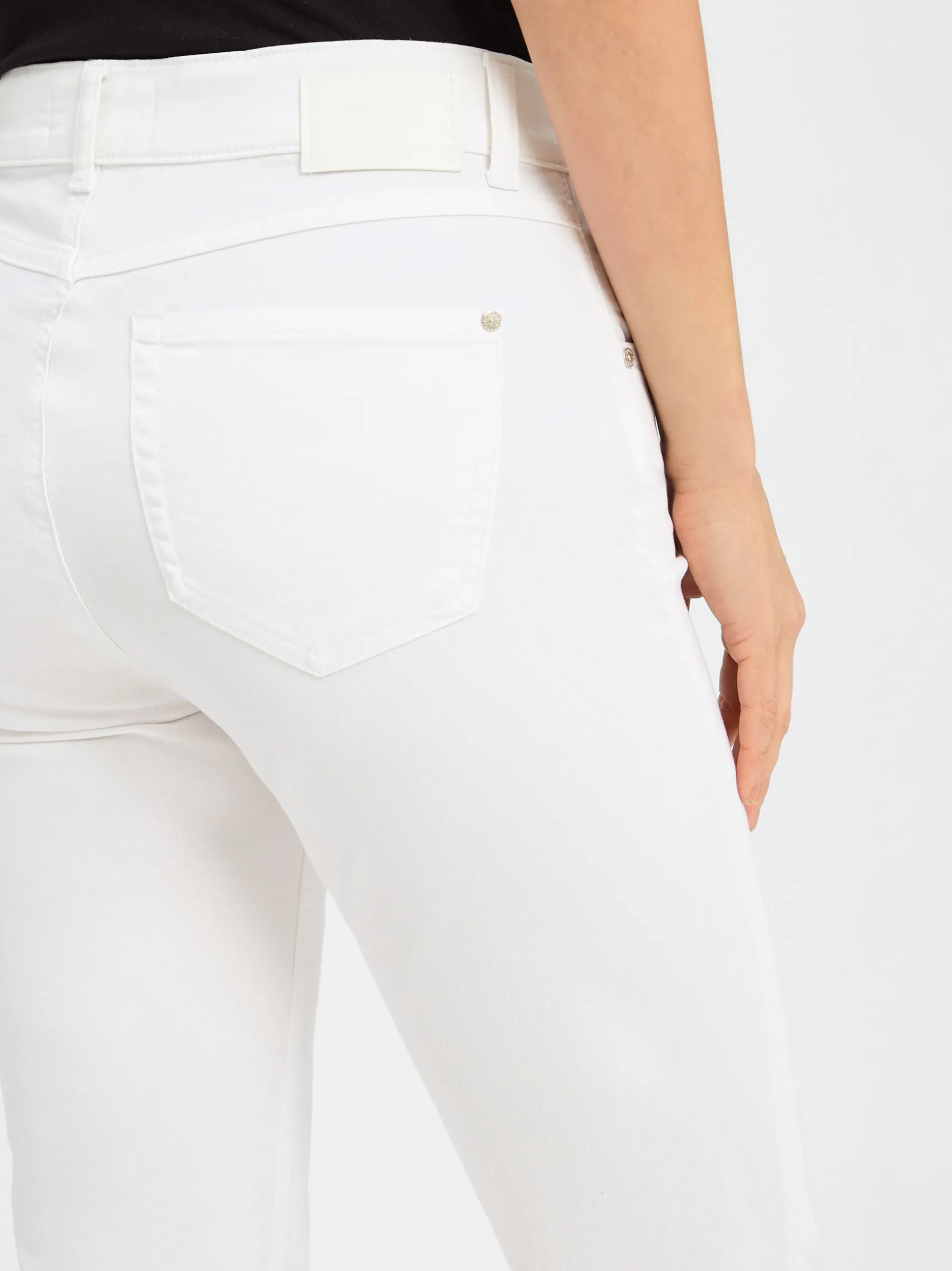 Angels Damen Jeans - Cici Tu Tape in weiß