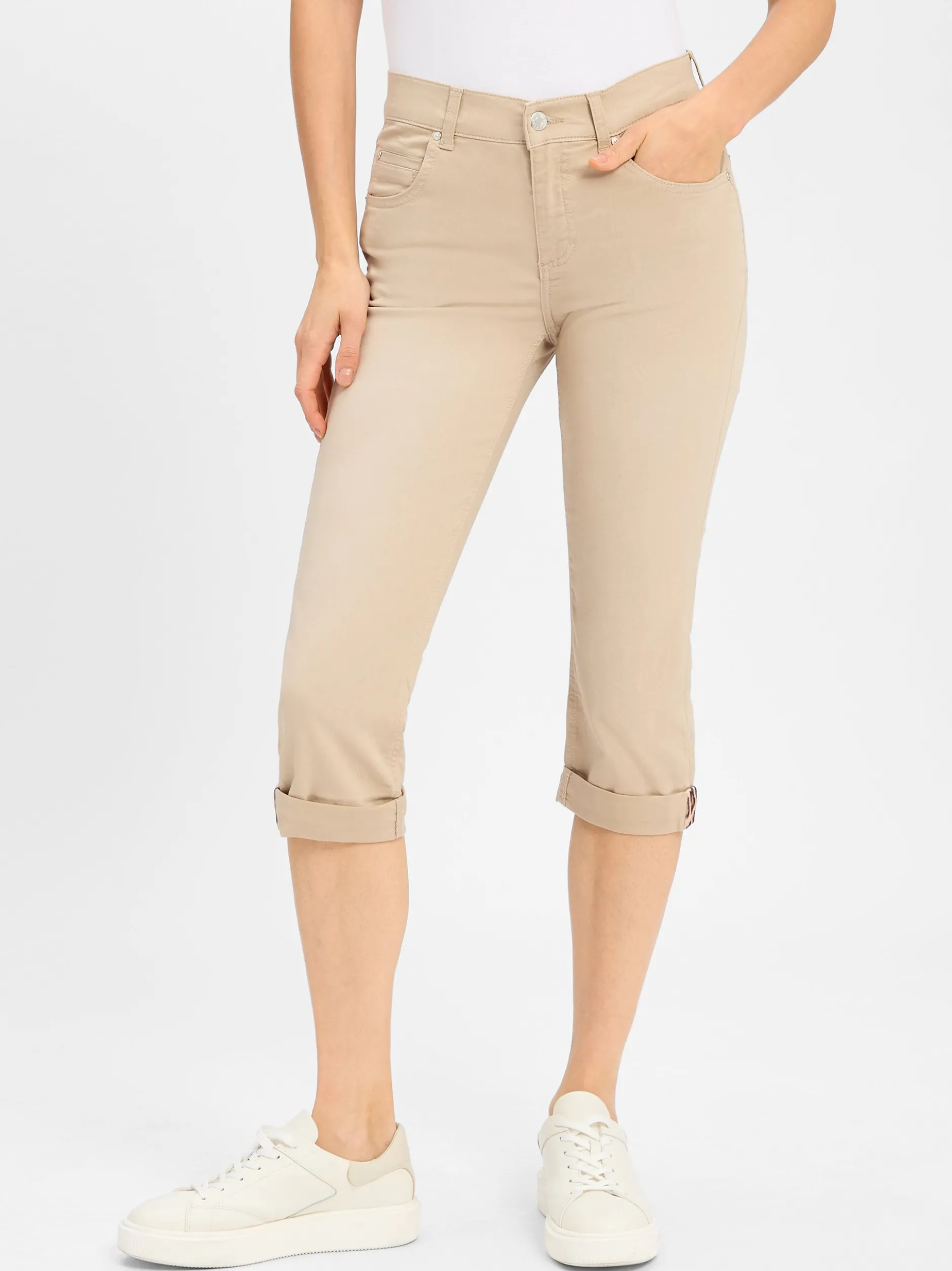 Angels Damen Jeans - Cici Tu Tape in beige