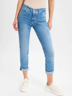 Angels Damen Jeans - Darleen Crop in light stone