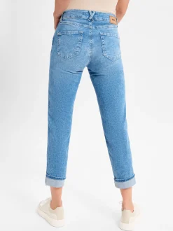 Angels Damen Jeans - Darleen Crop in light stone