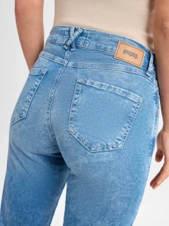 Angels Damen Jeans - Darleen Crop in light stone