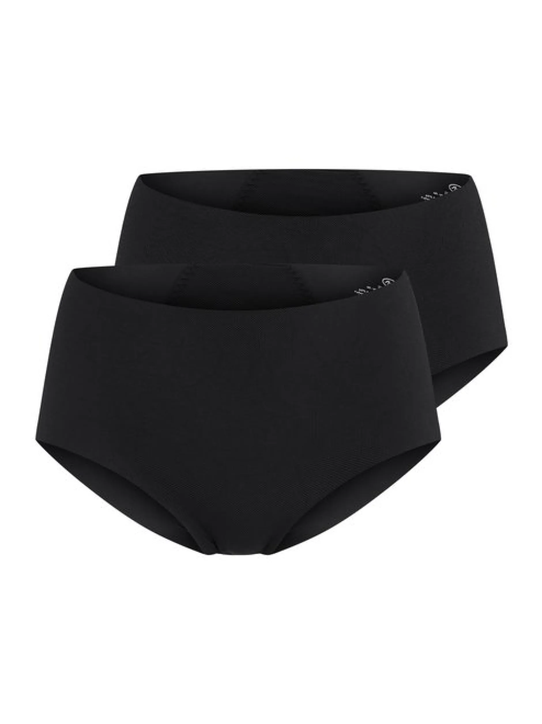 Anita Damen High Waist Panty - 2er Pack Pocket Panty in schwarz
