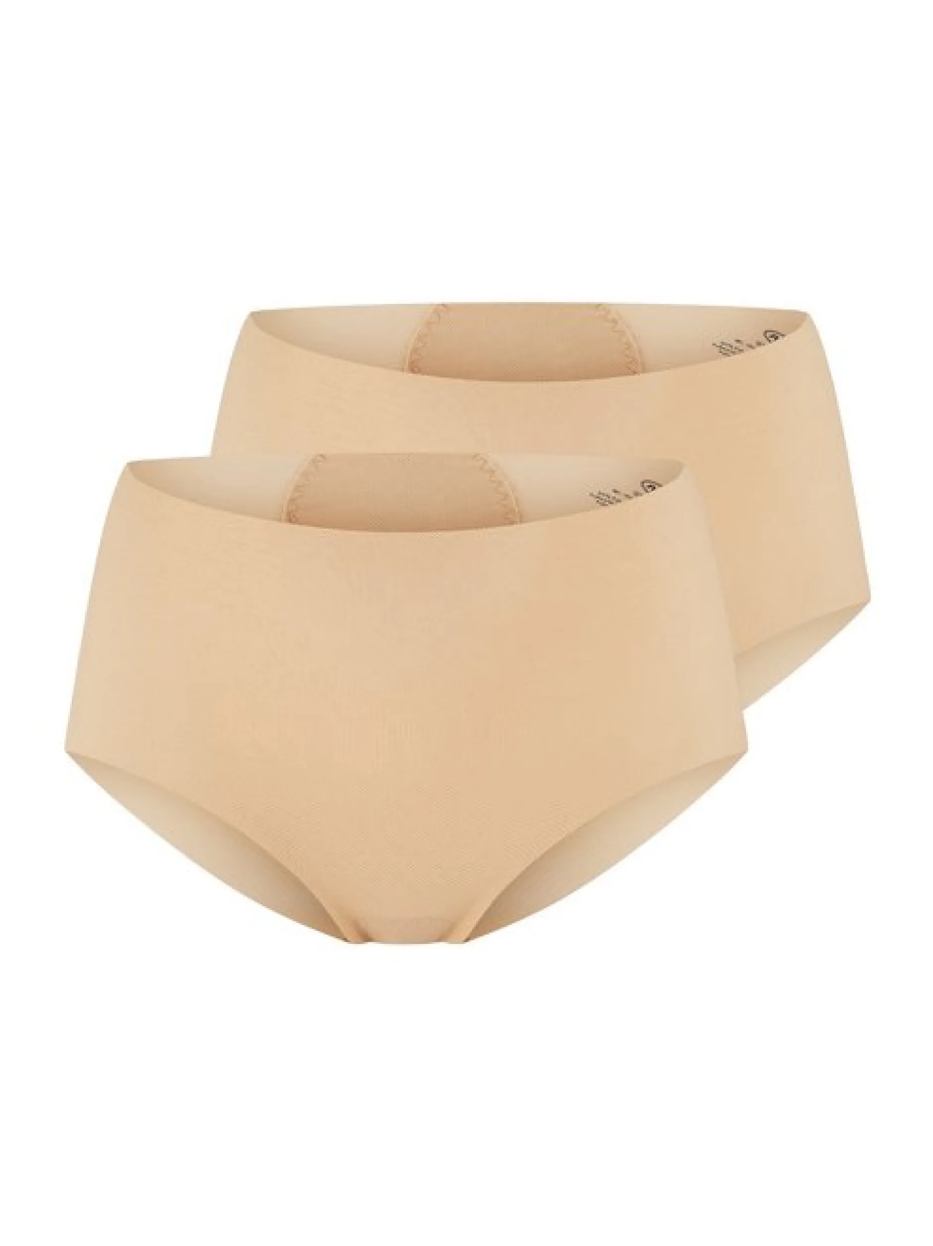 Anita Damen High Waist Panty - 2er Pack Pocket Panty in beige
