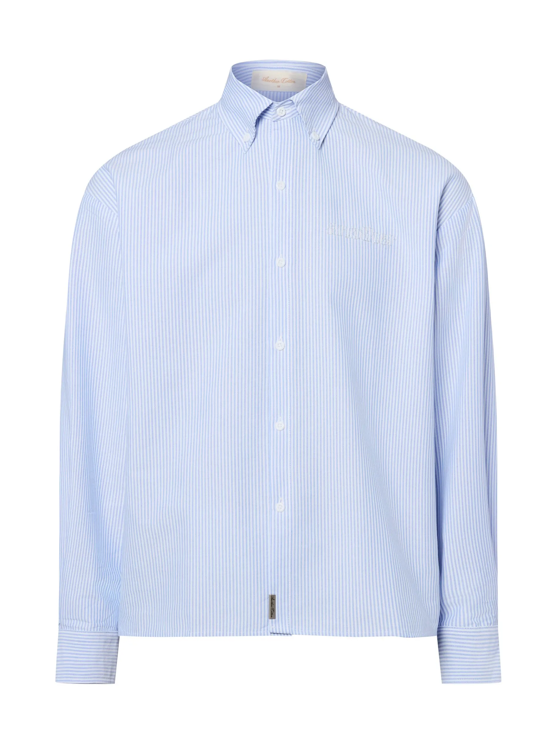 Another Cotton Lab Herren Hemd - Everyday Oxford in hellblau weiß