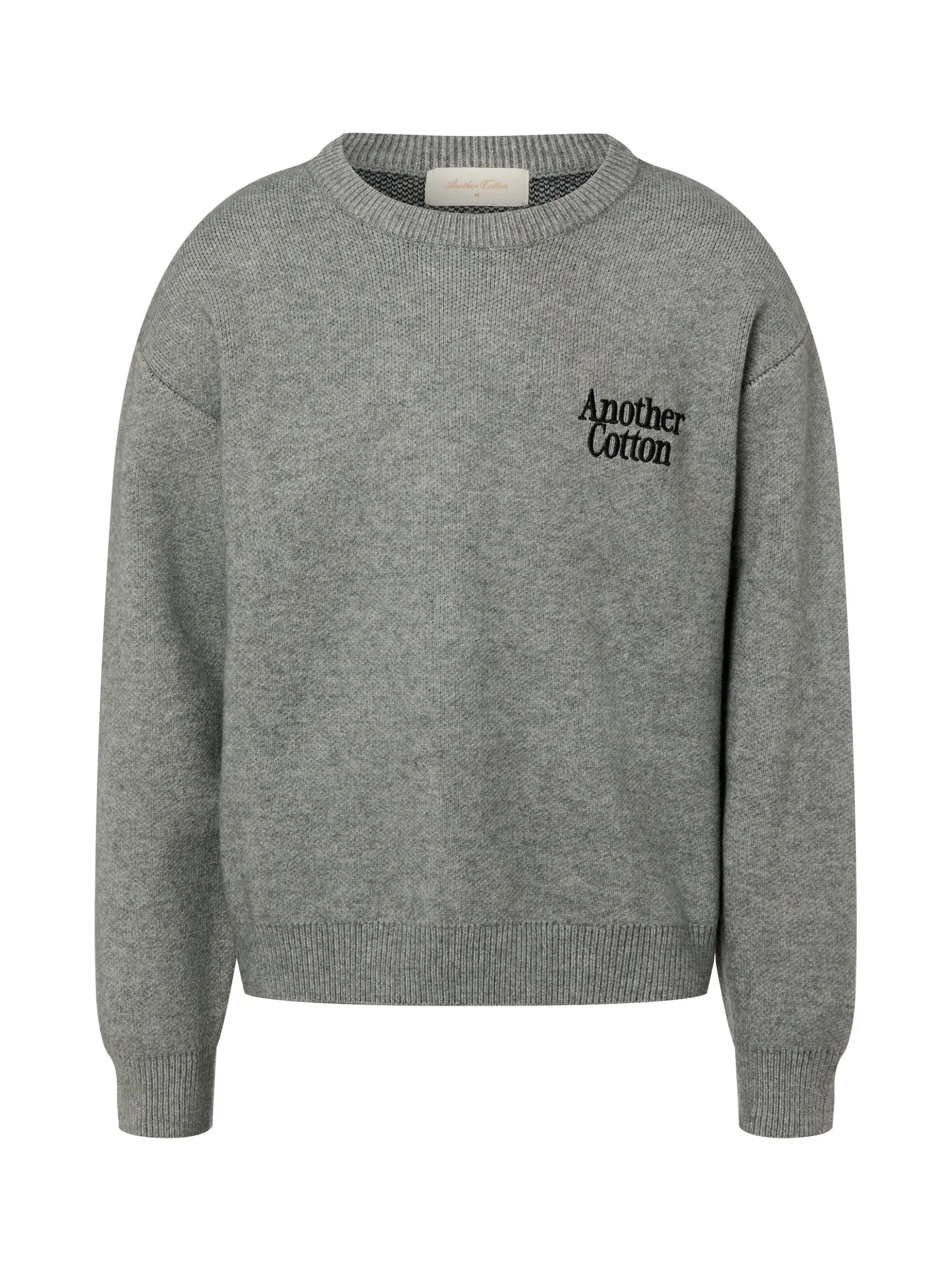 Another Cotton Lab Herren Strickpullover - Outdoor Aesthetics in grau schwarz